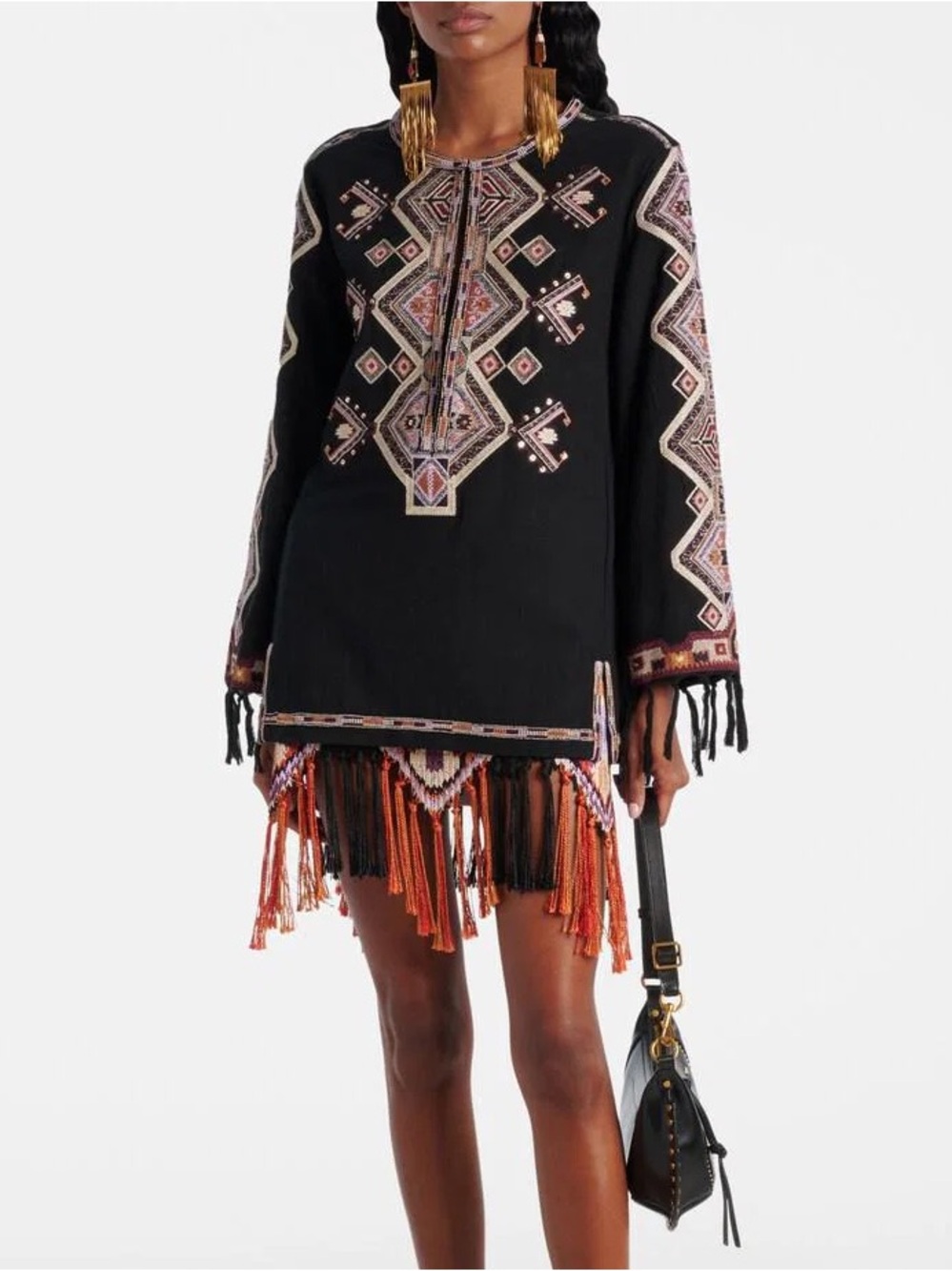 Isabel Marant Zelda embroidered matka silk top
